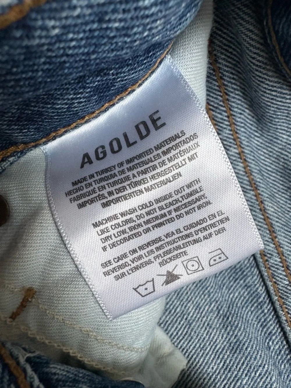 Agolde Parker Long Short Size 23 - Picture 6 of 6